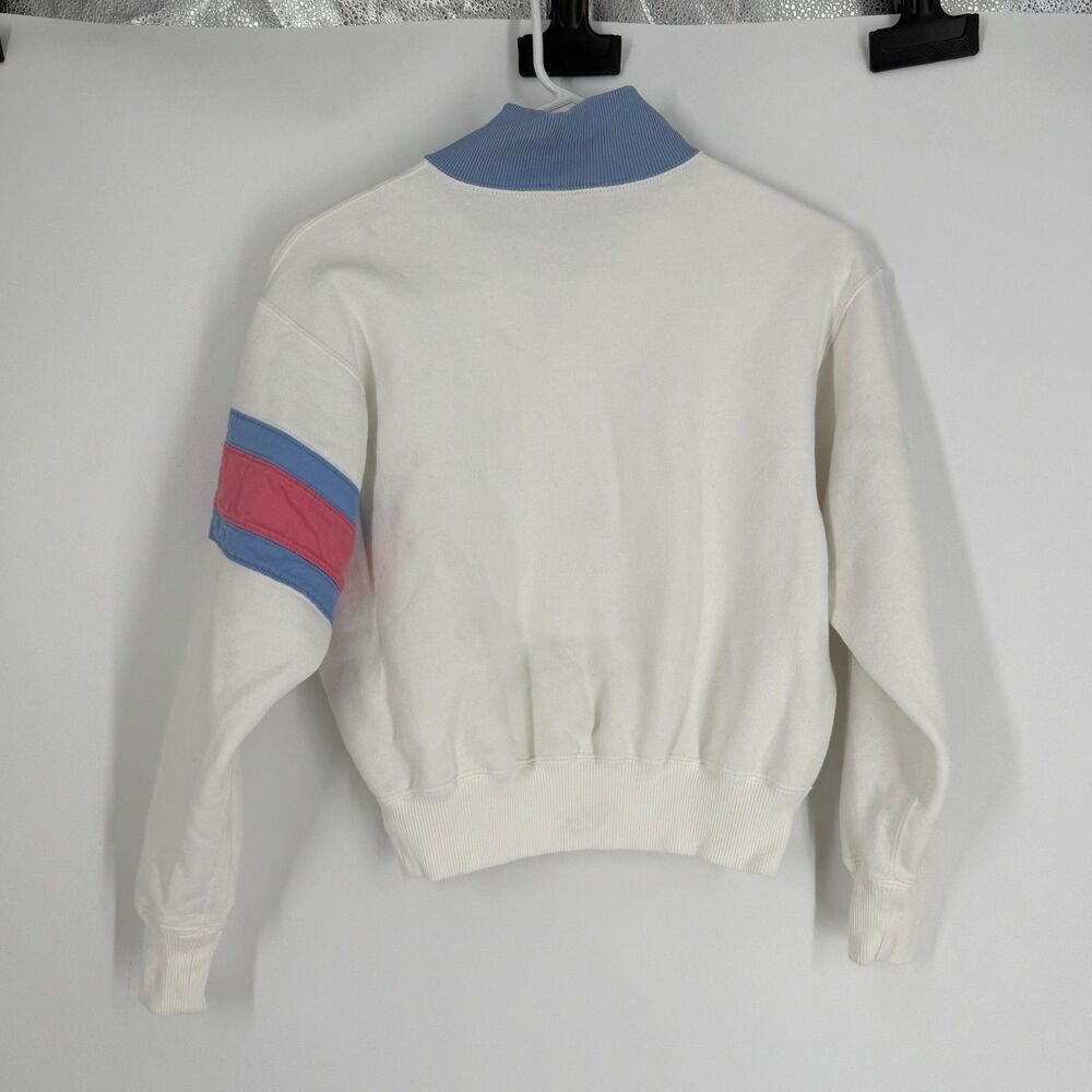 Polo Ralph Lauren Ombre Logo Fleece 1/4 Zip Pullover Sweatshirt Women Size S - Picture 7 of 12